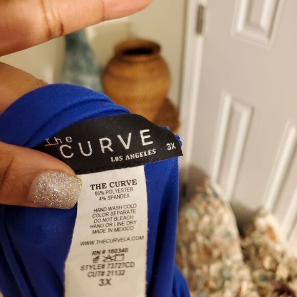 The Curve Los Angeles Rushed detail Bodycon Dress Sz 3XL - Picture 3 of 11